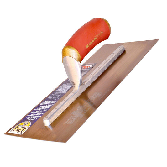 Marshalltown Gold Stainless Steel Plasterers Trowel 13 x 5 Inch MPB13GSD