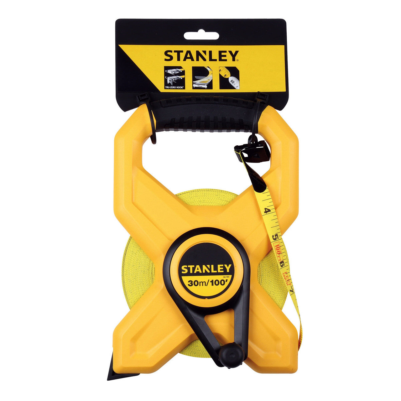 Stanley 2-34-791 Open Frame Fibreglass Tape 30m / 100ft