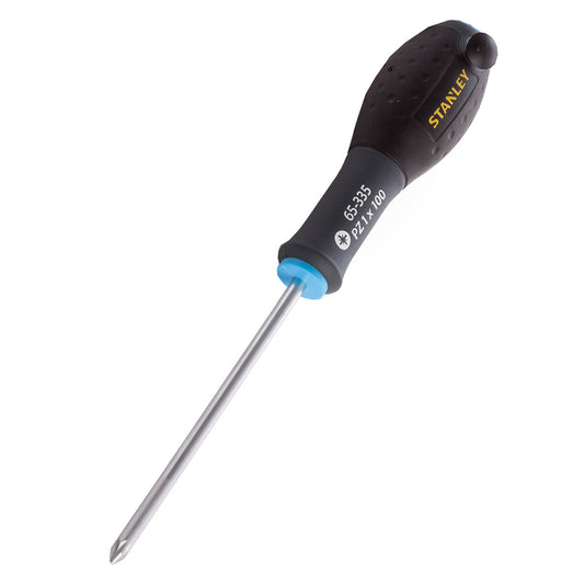 Stanley FatMax Pozi Screwdriver PZ1 x 100mm Soft Grip Handle 0-65-335