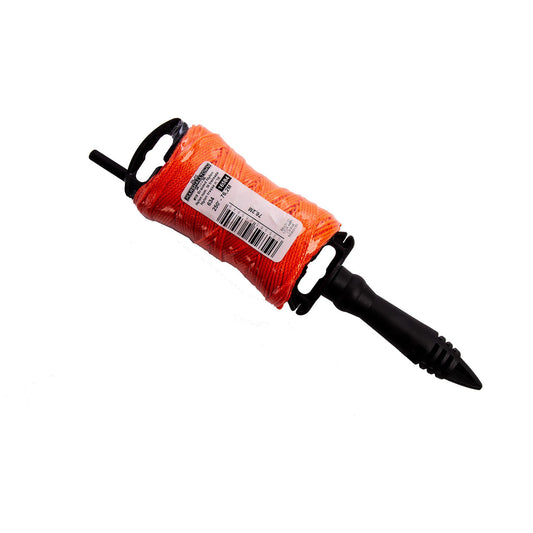 Marshalltown Brick Line Winder With Orange Mason's Line Length 250ft 76m M634