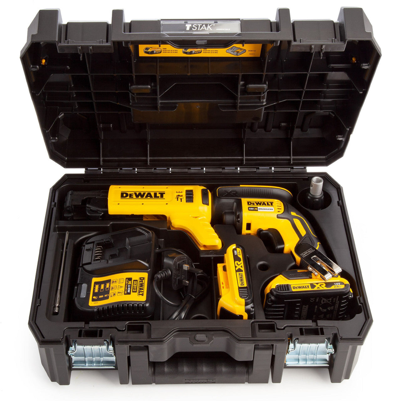 Dewalt DCF620D2K 18V Brushless Drywall Collated Screwdriver (2 × 2.0Ah Batteries)