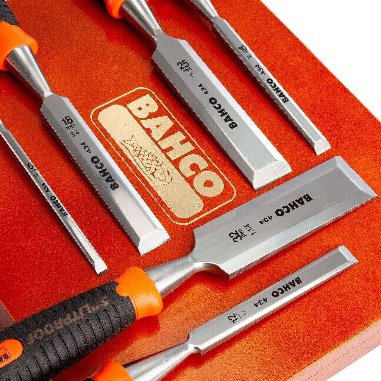 Bahco 434-S6-EUR Bevel Edge Chisel Set (Set of 6)
