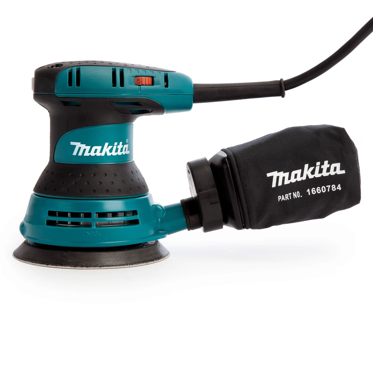 Makita 5 inch 125mm Random Orbital Sander 300w Cloth Dust Bag 240V BO5031