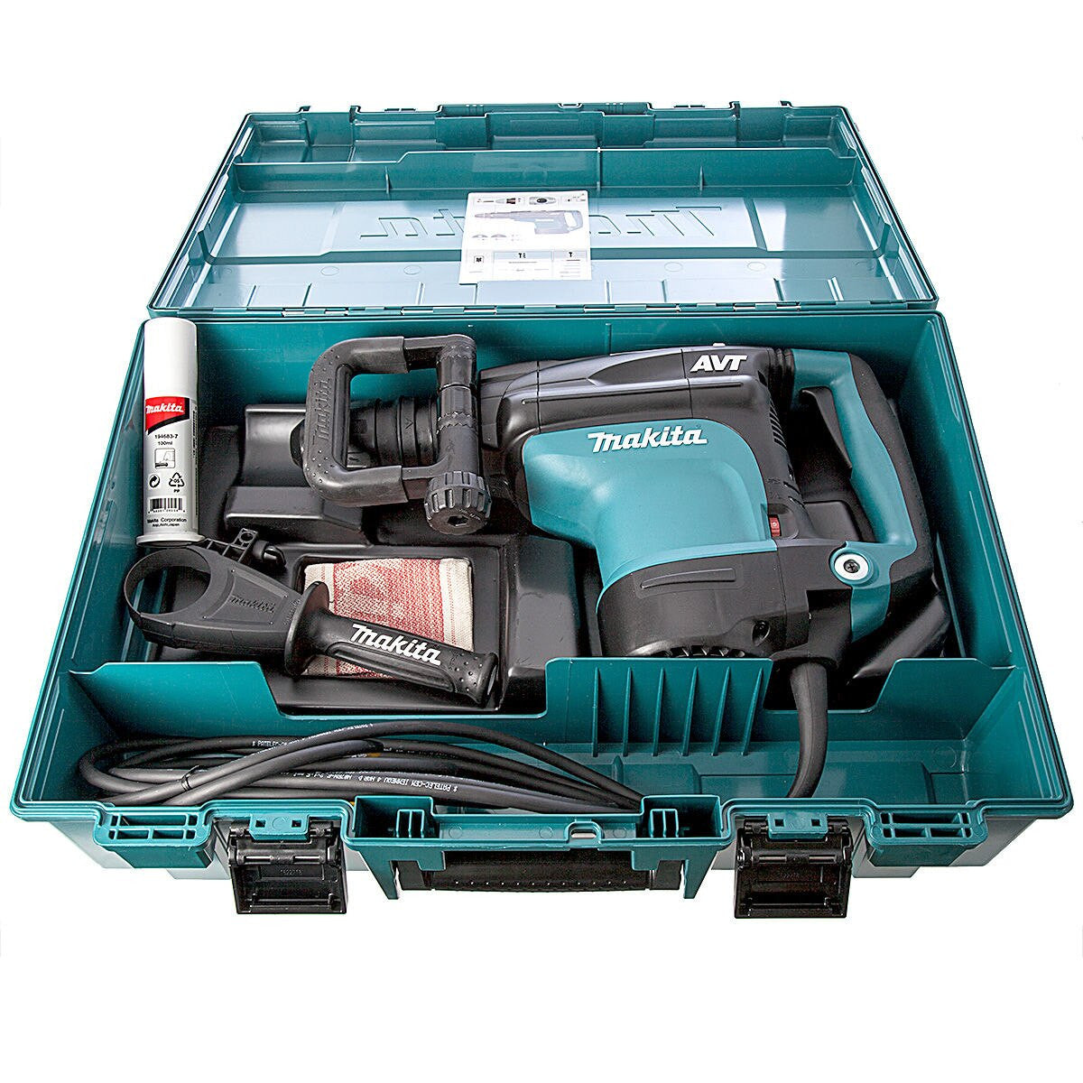Makita SDS Max Rotary Demolition Hammer Drill with AVT 110V Side Handles HR4511C