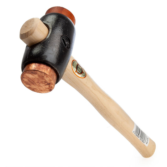 Thor Copper & Hide Hammer Size 4 Dia 50mm polished wooden handle 2380G 03-216