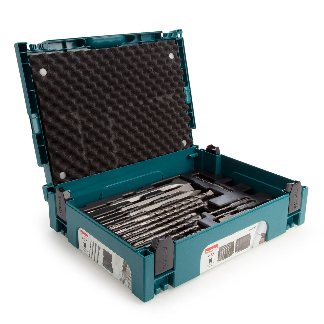 Makita B-52059 SDS+ Drill & Chisel Set In Makpac Case (17 Piece)