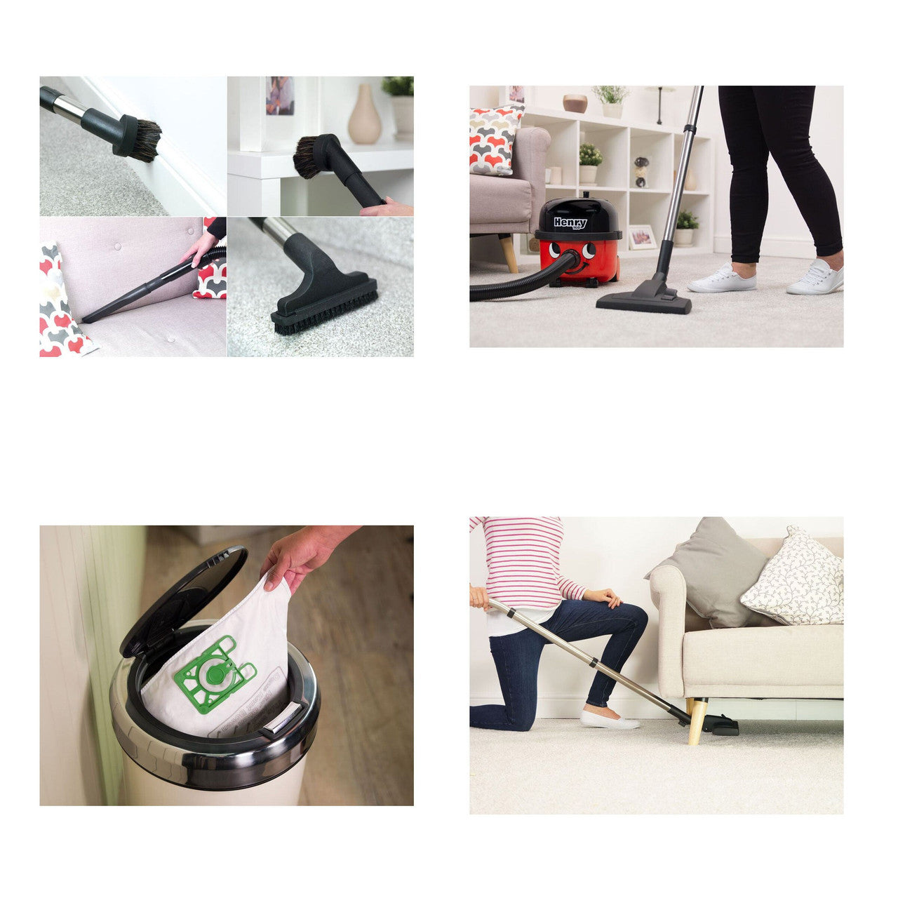 Numatic Henry Compact Bagged Cylinder Vacuum Cleaner in Red Black 240V HVR160