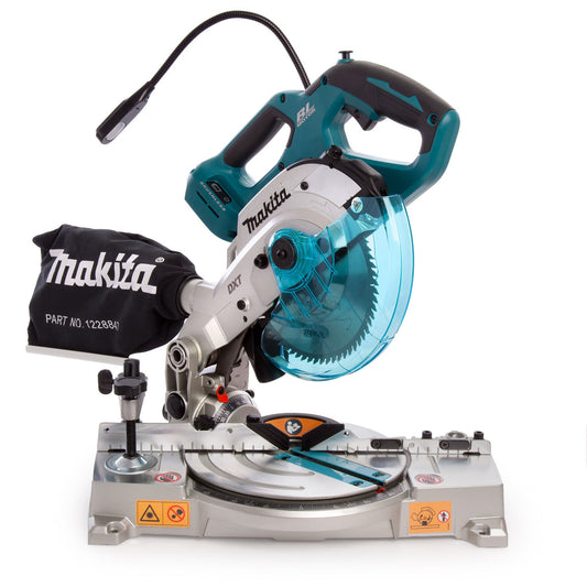 Makita 18V LXT 165mm Brushless Double Bevel Compound Mitre Saw Body Only DLS600Z
