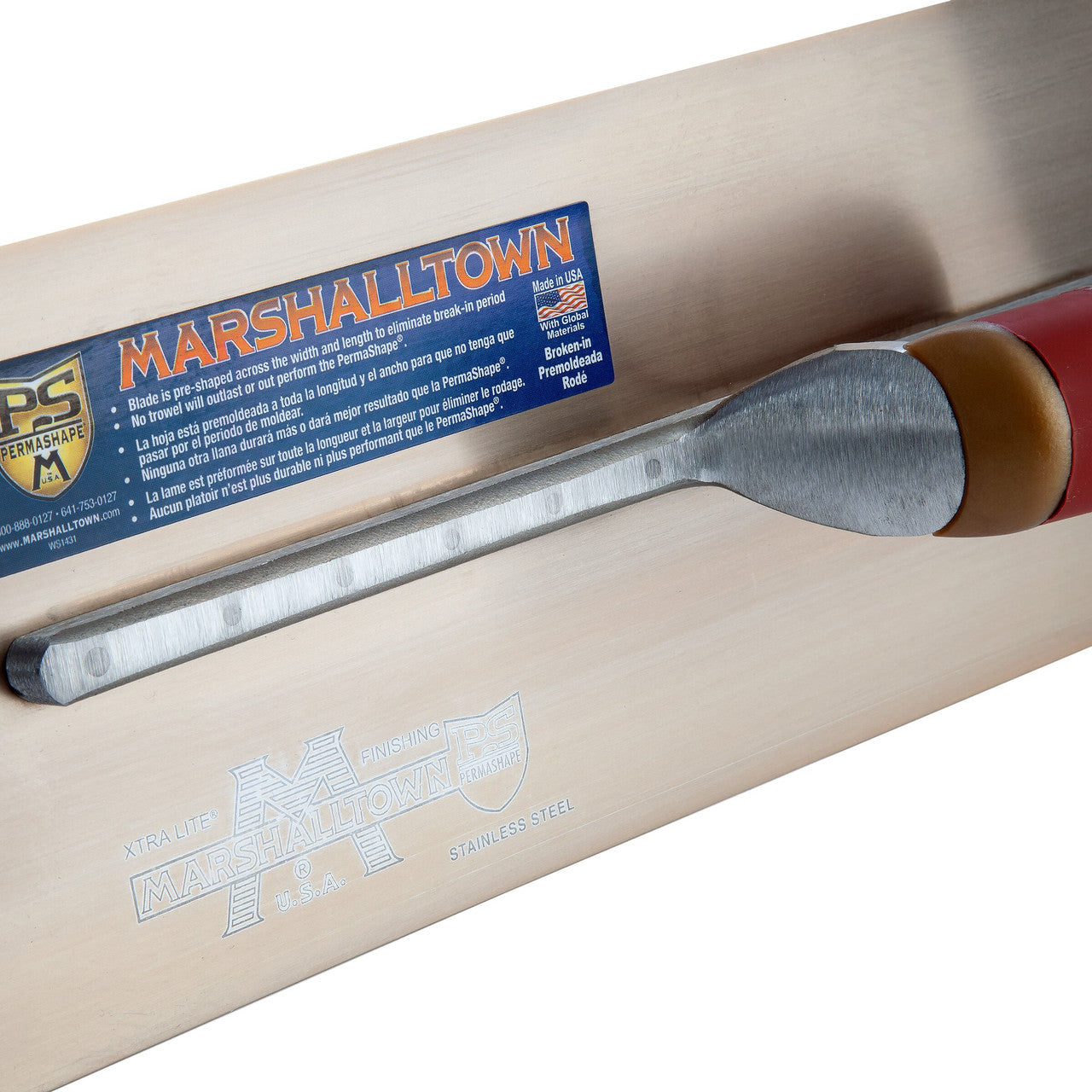 Marshalltown MPB165GSD Gold Stainless Steel Plasterers Trowel 16 x 5in