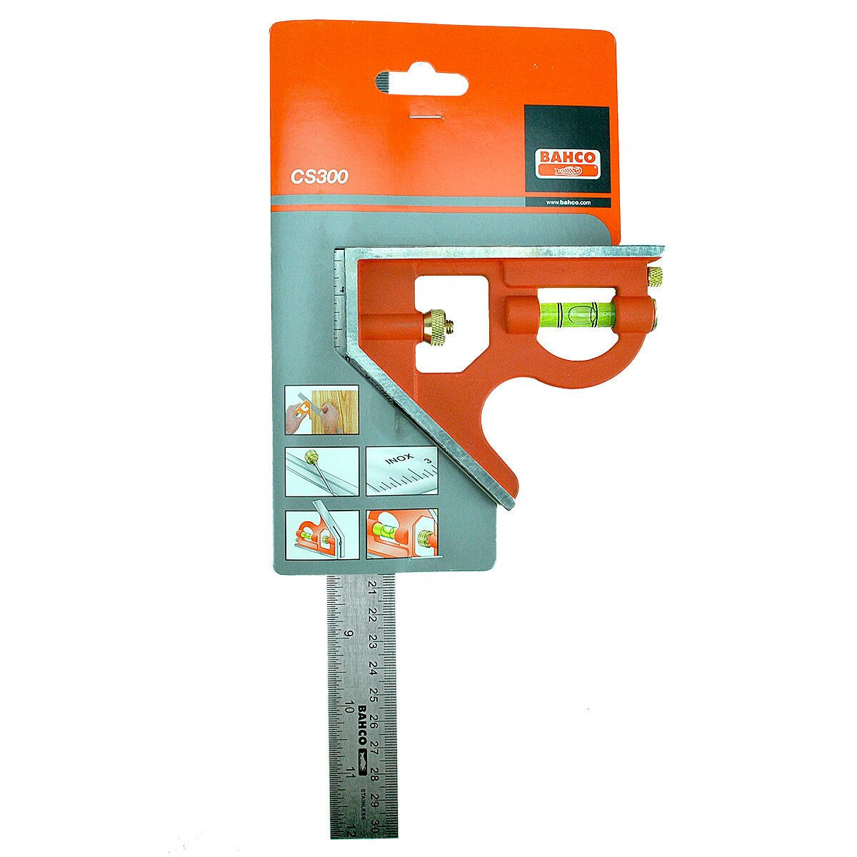 Bahco Combination Square 12" 300mm Metric & Imperial CS300