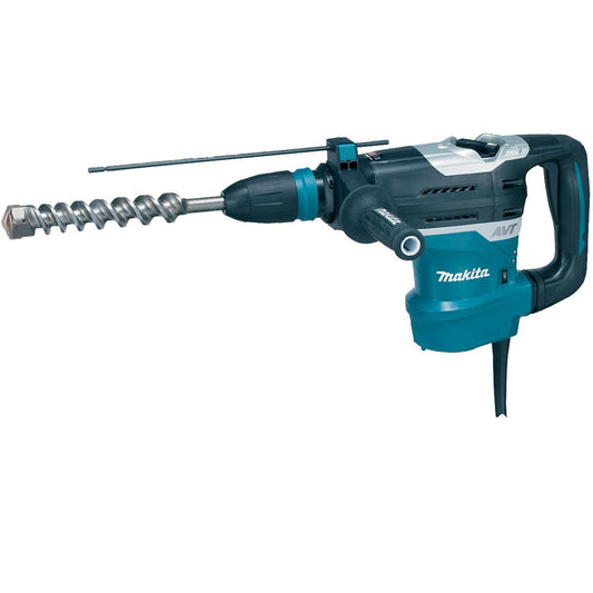 Makita SDS Max Rotary Hammer With AVT 240V Case Side Handle Depth Dtop HR4013C