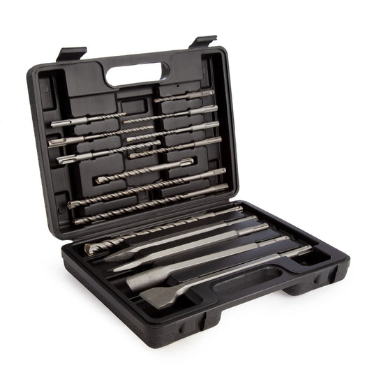 Abracs SDS Plus Masonry Drill Bit And Chisel Set 15 Piece Heavy Duty DCSET15