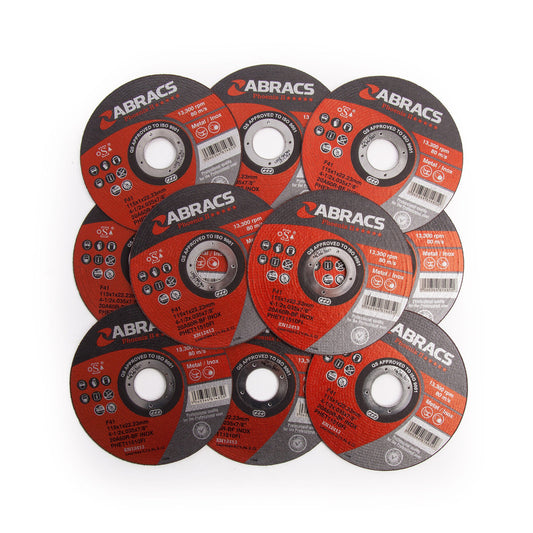 Abracs Phoenix Extra Thin Metal Cutting Disc 115mm x 1mm 10 Pack PHET11510FI