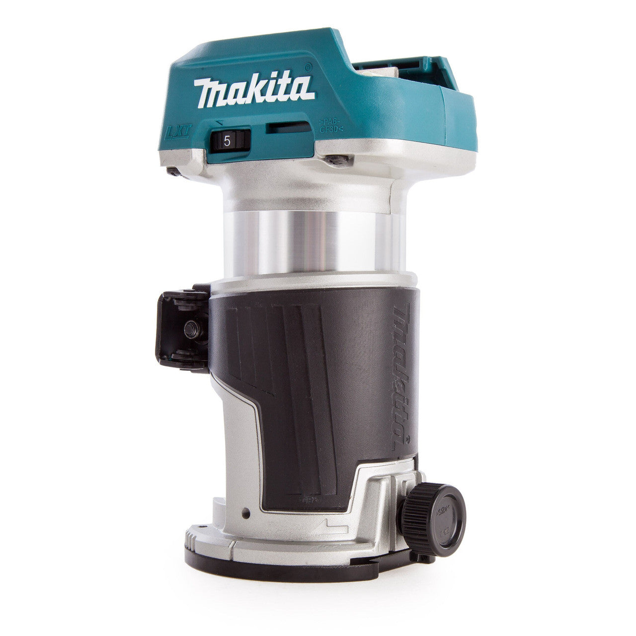 Makita DRT50ZJ 18V Brushless Router/Trimmer (Body Only) with Trimmer Base & Straight Guide in Makpac