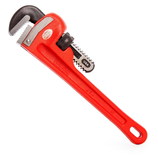 Ridgid Model 10 Straight Pipe Wrench 10 Inch 250mm Capacity 40mm 1.1/2in 31010