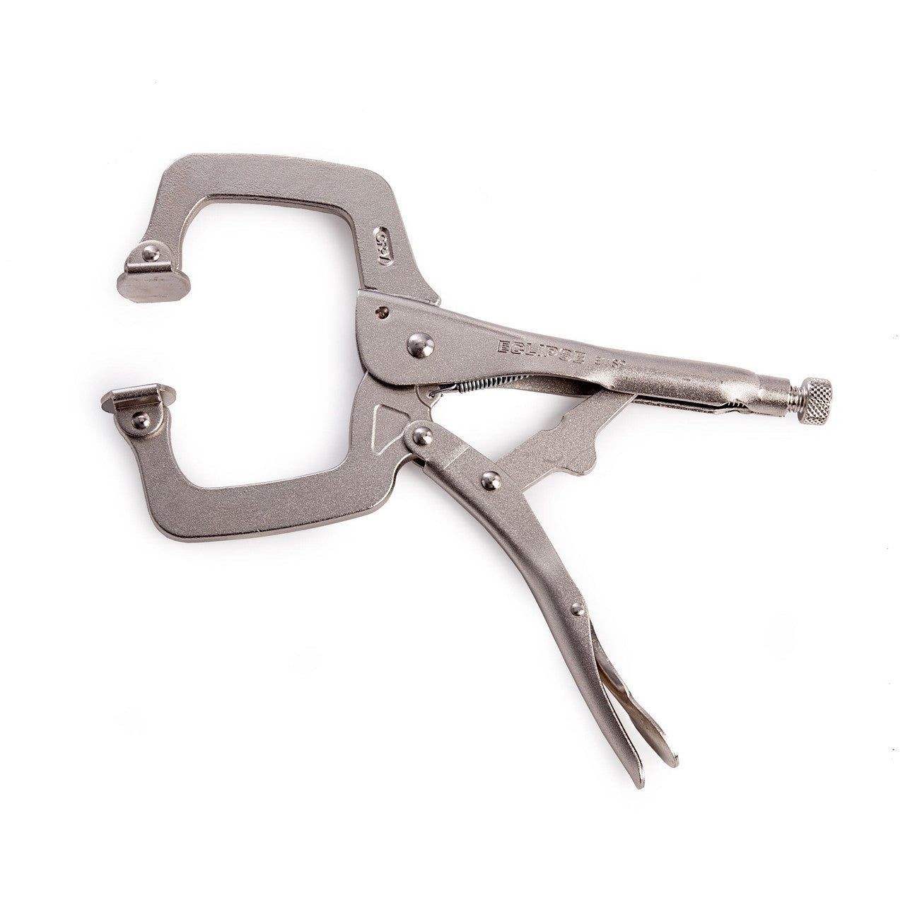 Eclipse Locking Welding C Clamp with Swivel Pads 11in 275mm Quick Release E11SP