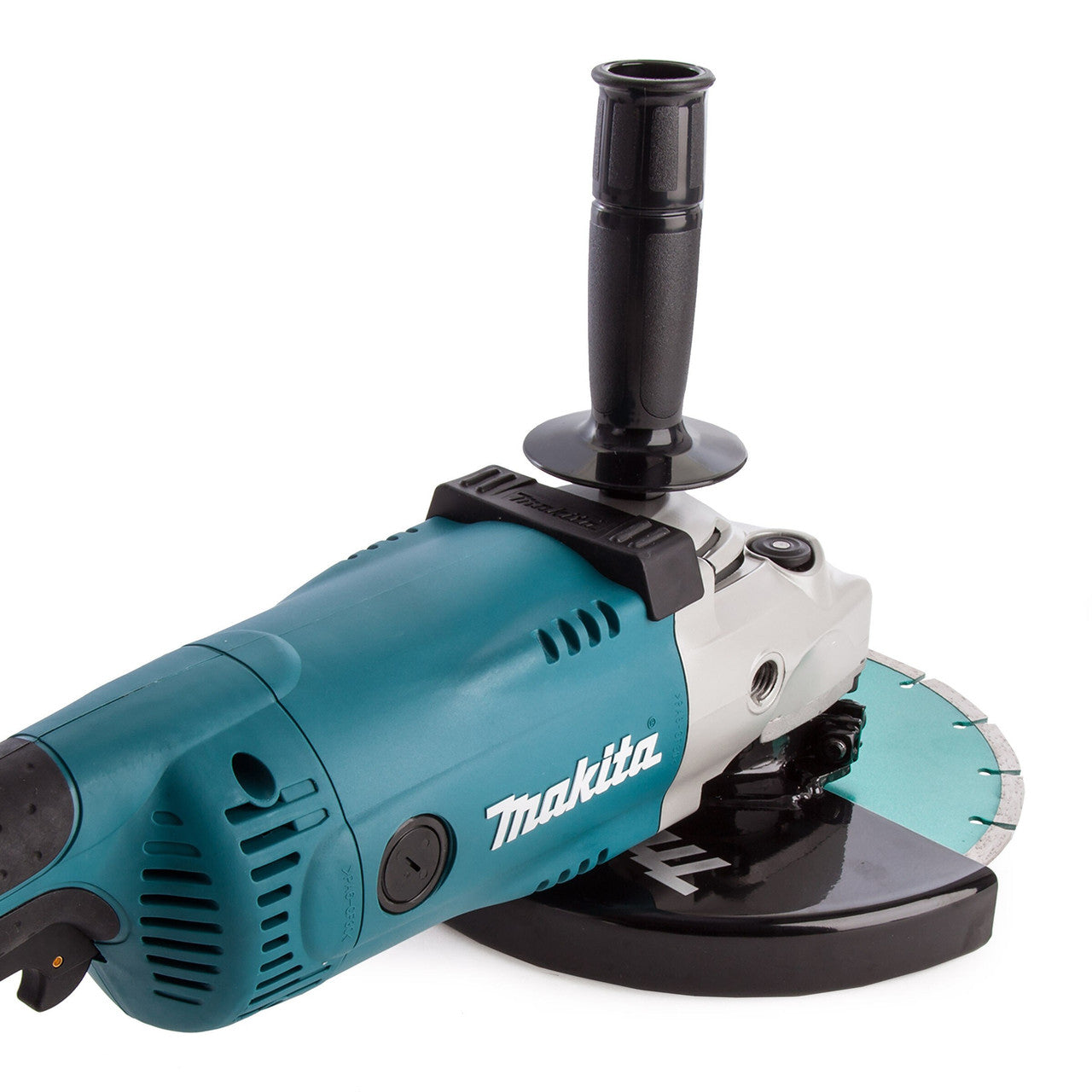 Makita 9 inch 230mm Angle Grinder with Kit Box & Diamond Blade 110V GA9020KD