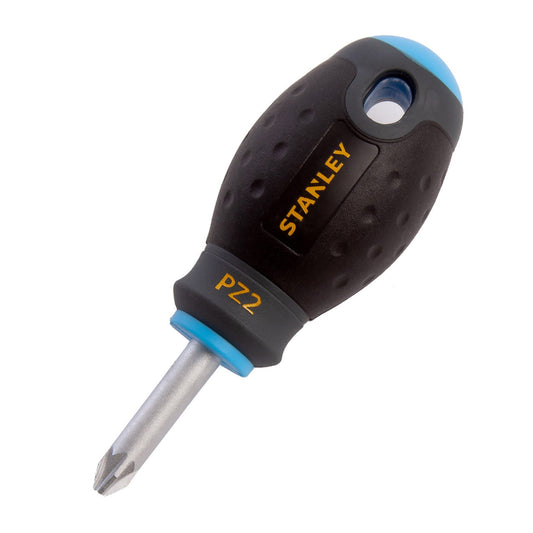 Stanley FatMax Stubby Pozi Screwdriver Pozi 2 x 30mm Soft Grip Handle 0-65-409