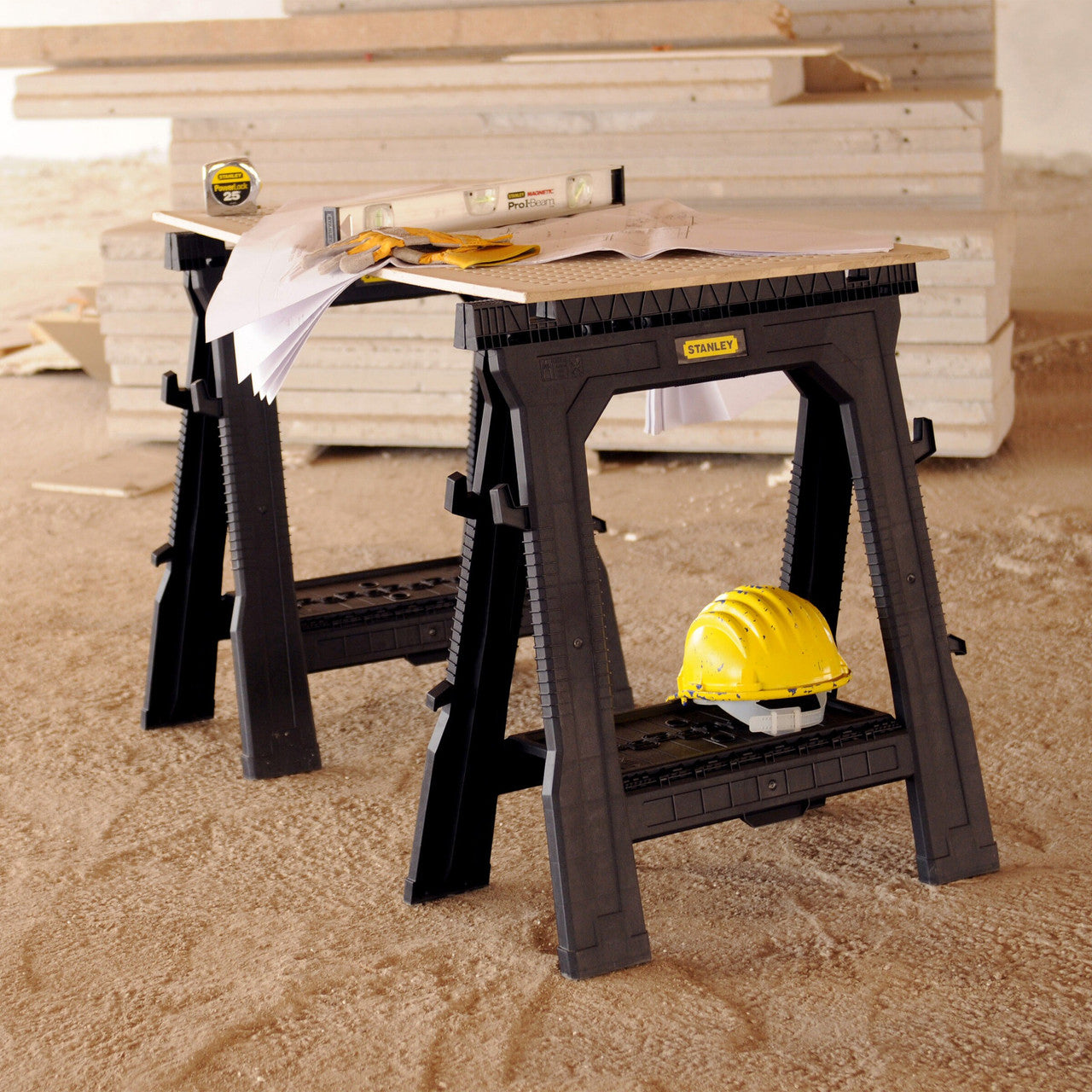 Stanley STST1-70713 Folding Saw Horse (Twin Pack)
