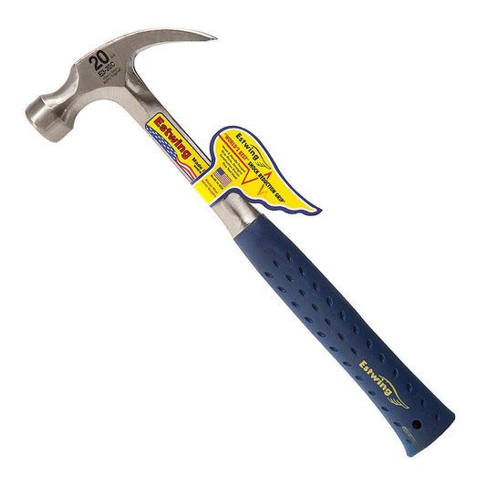 Estwing Curved Claw Hammer with Vinyl Grip 20oz length 13.5" 343 mm E3/20C
