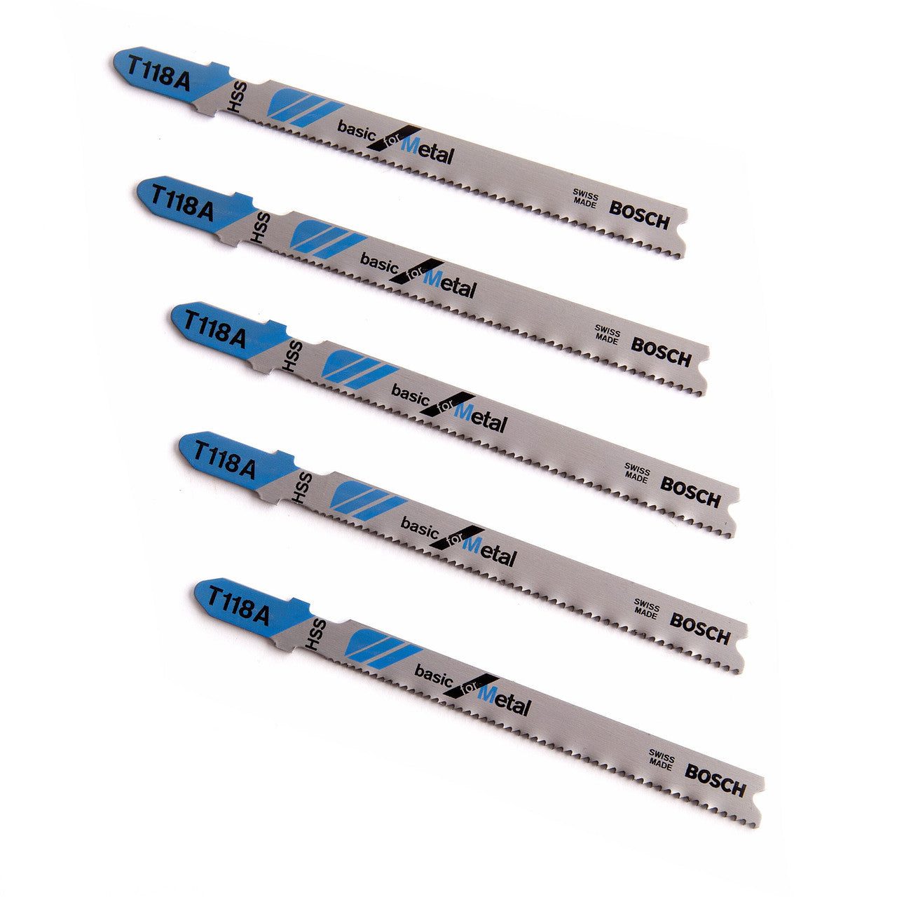 Bosch Basic Metal Cutting Jigsaw Blades 5 Pack T118A