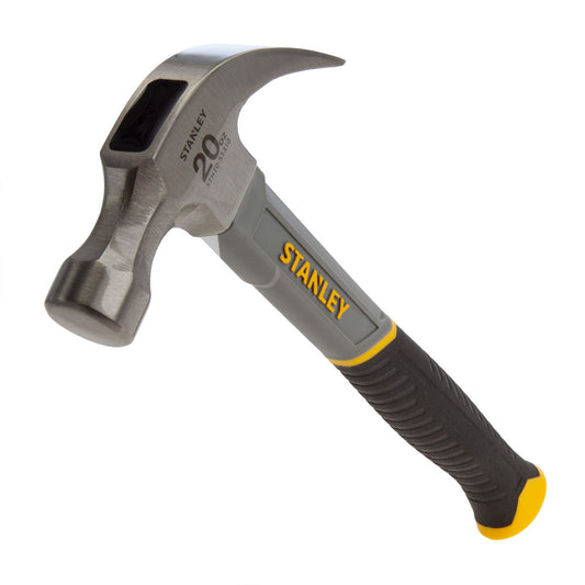 Stanley Claw Hammer with Fibreglass Shaft 20oz bi-material grip STHT0-51310