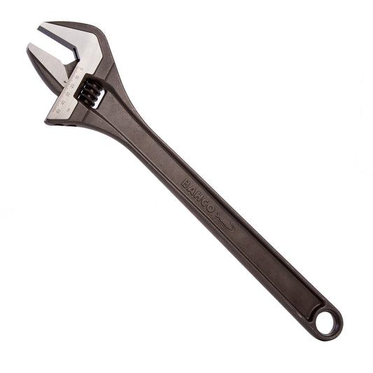 Bahco Adjustable Wrench 455mm 18" Jaw Capacity 53mm Knurled Adjusting Nut 8075