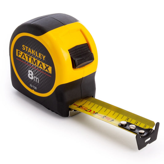 Stanley FatMax BladeArmor Metric Tape Measure 8m Blade Width 32mm 0-33-728