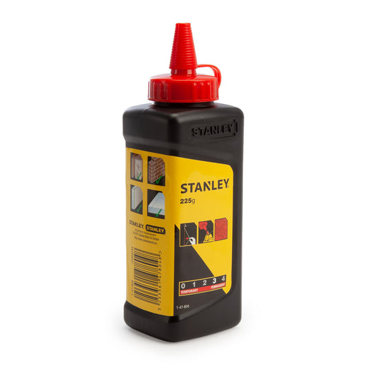 Stanley Red Builders Chalk 225g Indelible Water Resistant 1-47-804