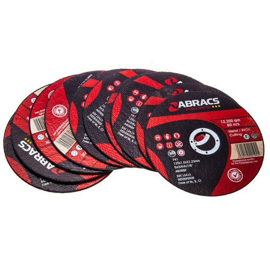 Abracs Proflex Extra Thin INOX Cutting Disc 125mm × 1mm (10 Pack)