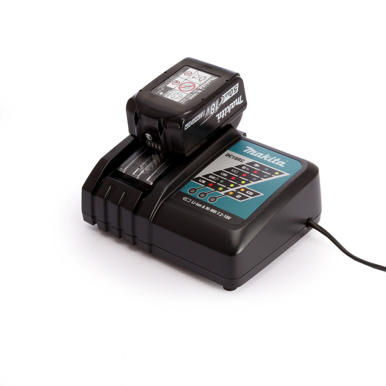 Makita 18V 5.0Ah Battery & Charger Set Li-ion For LXT Tools BL1850B - DC18RC