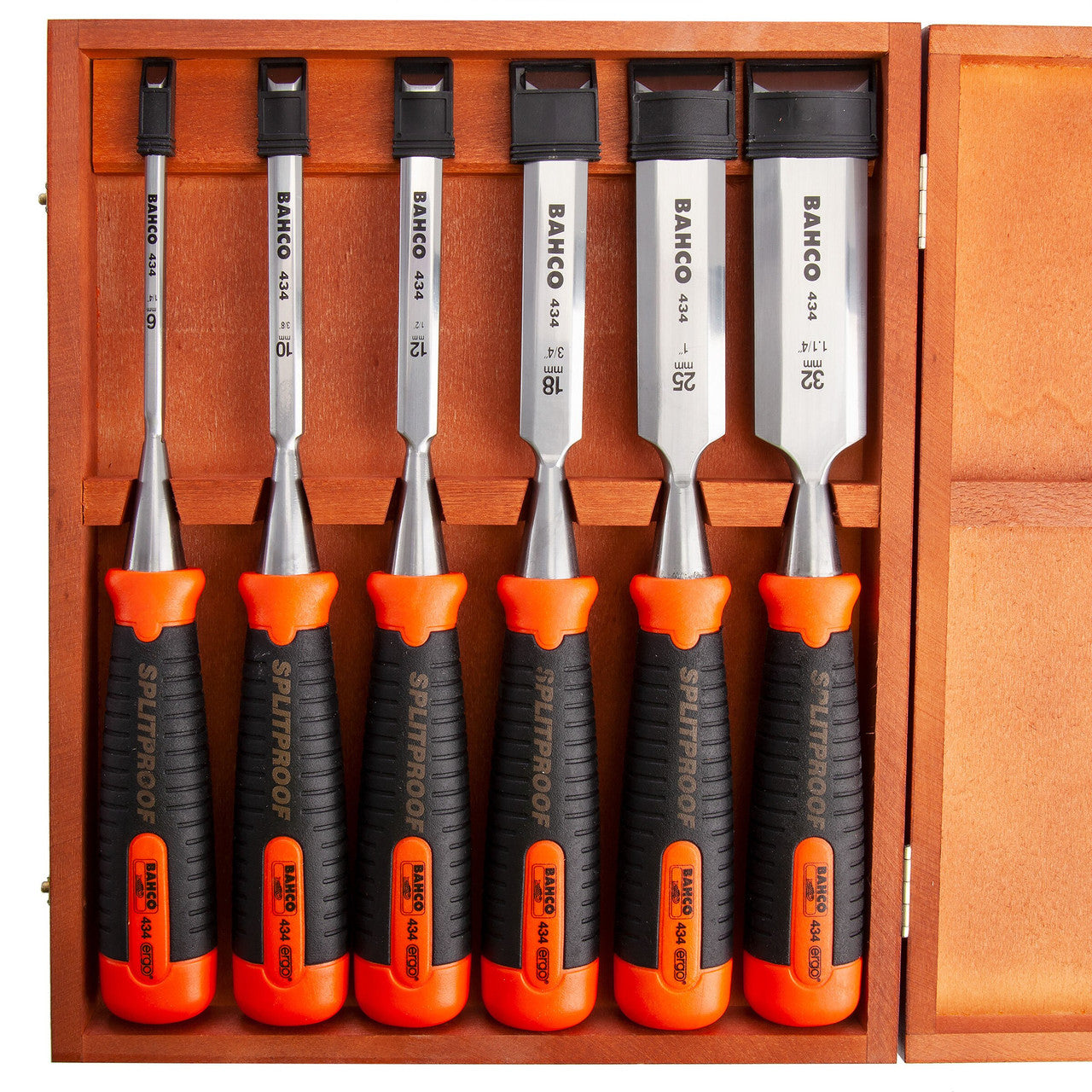 Bahco 434-S6-EUR Bevel Edge Chisel Set (Set of 6)