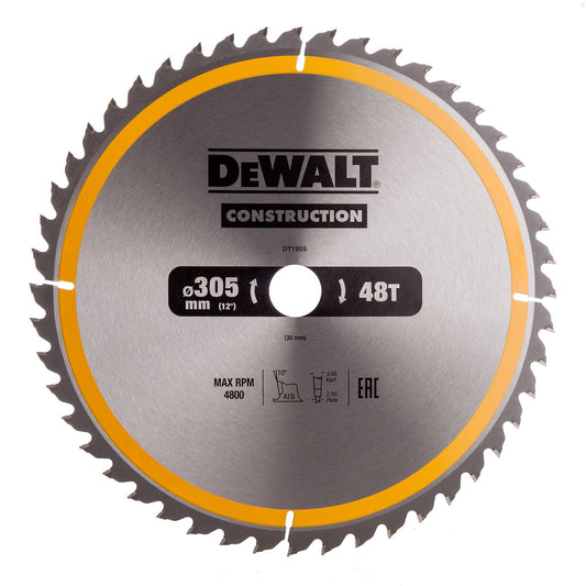 Dewalt Construction Circular Saw Blade 305 x 30mm x 48T DT1959