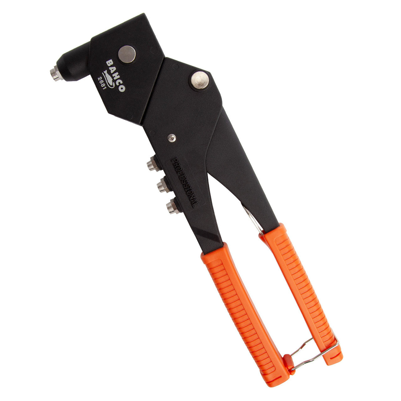 Bahco Plier Riveter 2.4 to 4.8mm 360° Swivel Head 3 Nose Pieces 2681