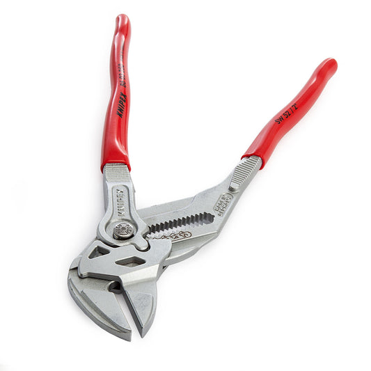 Knipex Plier Wrench 2 in 1 Tool Chrome Plated 250mm Smooth Jaws 8603250SB