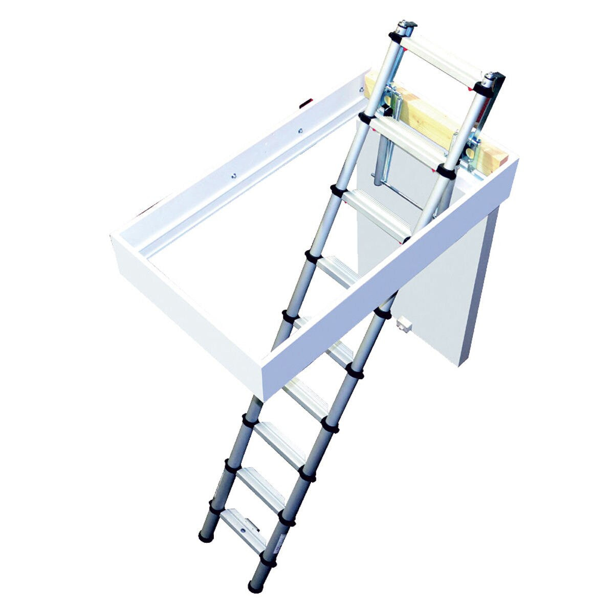 Werner 301001 Telescopic Loft Ladder Aluminium 2.9 Metres / 9.51 Feet