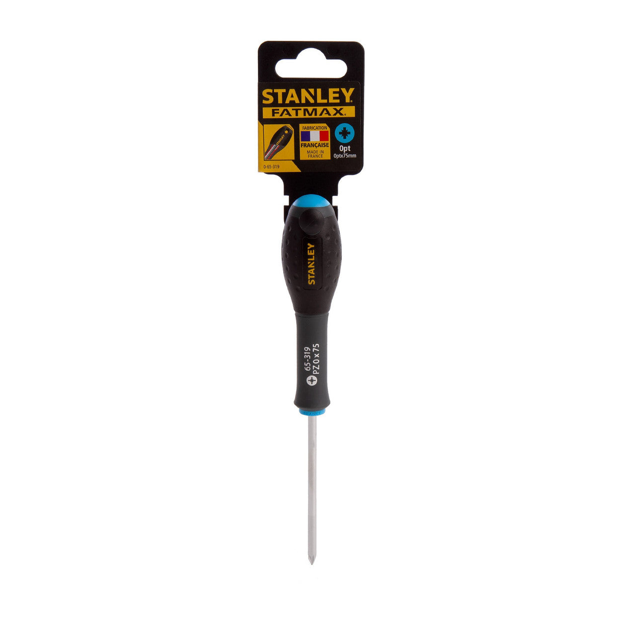 Stanley FatMax Pozi Screwdriver PZ0 x 75mm Soft Grip Handle 0-65-319