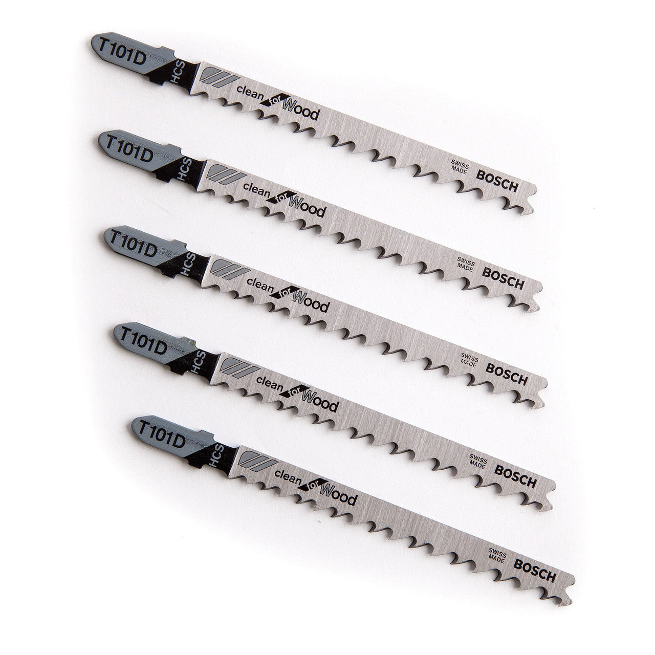 Bosch Clean Cutting Wood Jigsaw Blades 5 Pack T101D