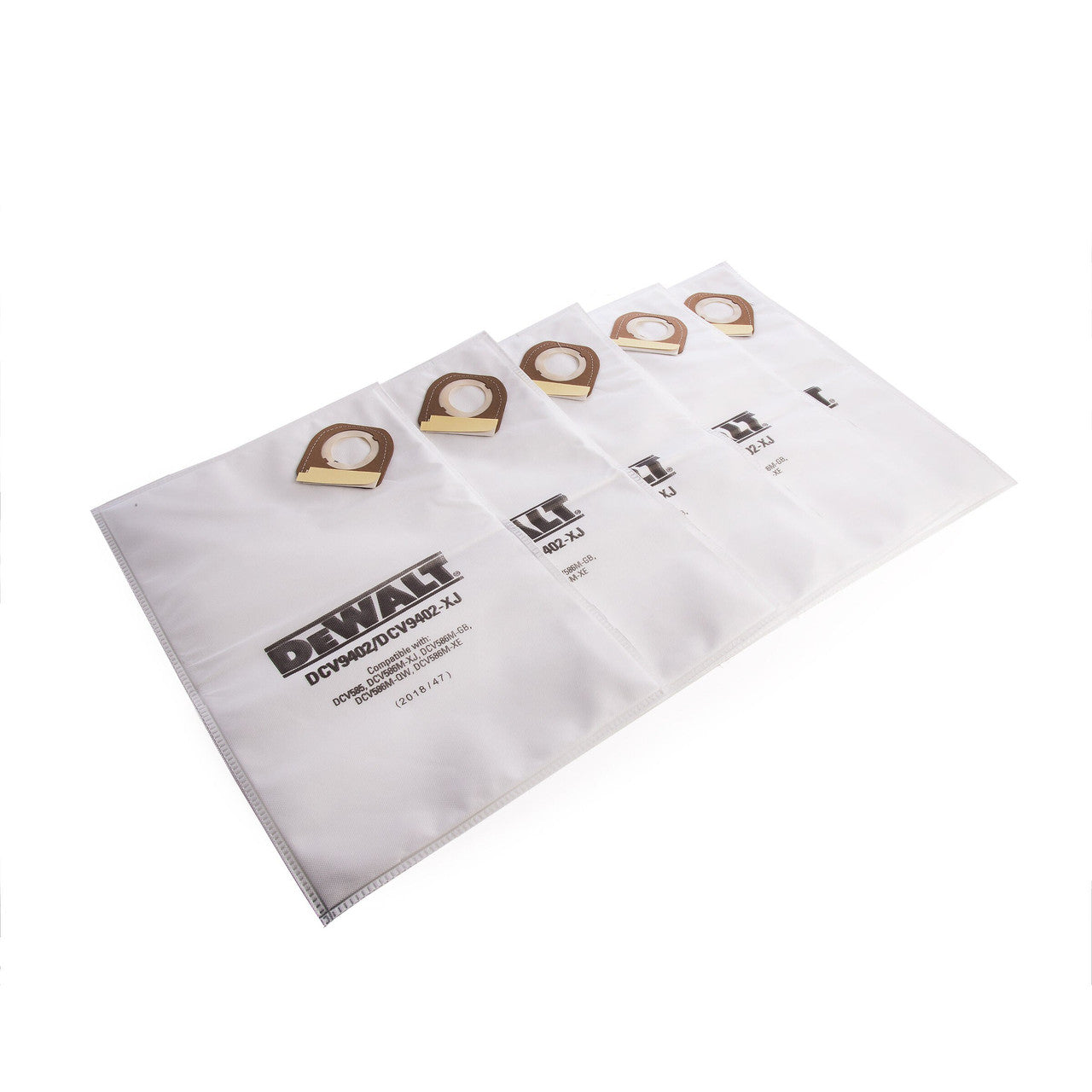 Dewalt DCV9402 Fleece Bags For DCV586M Dust Extractor (Pack Of 5)