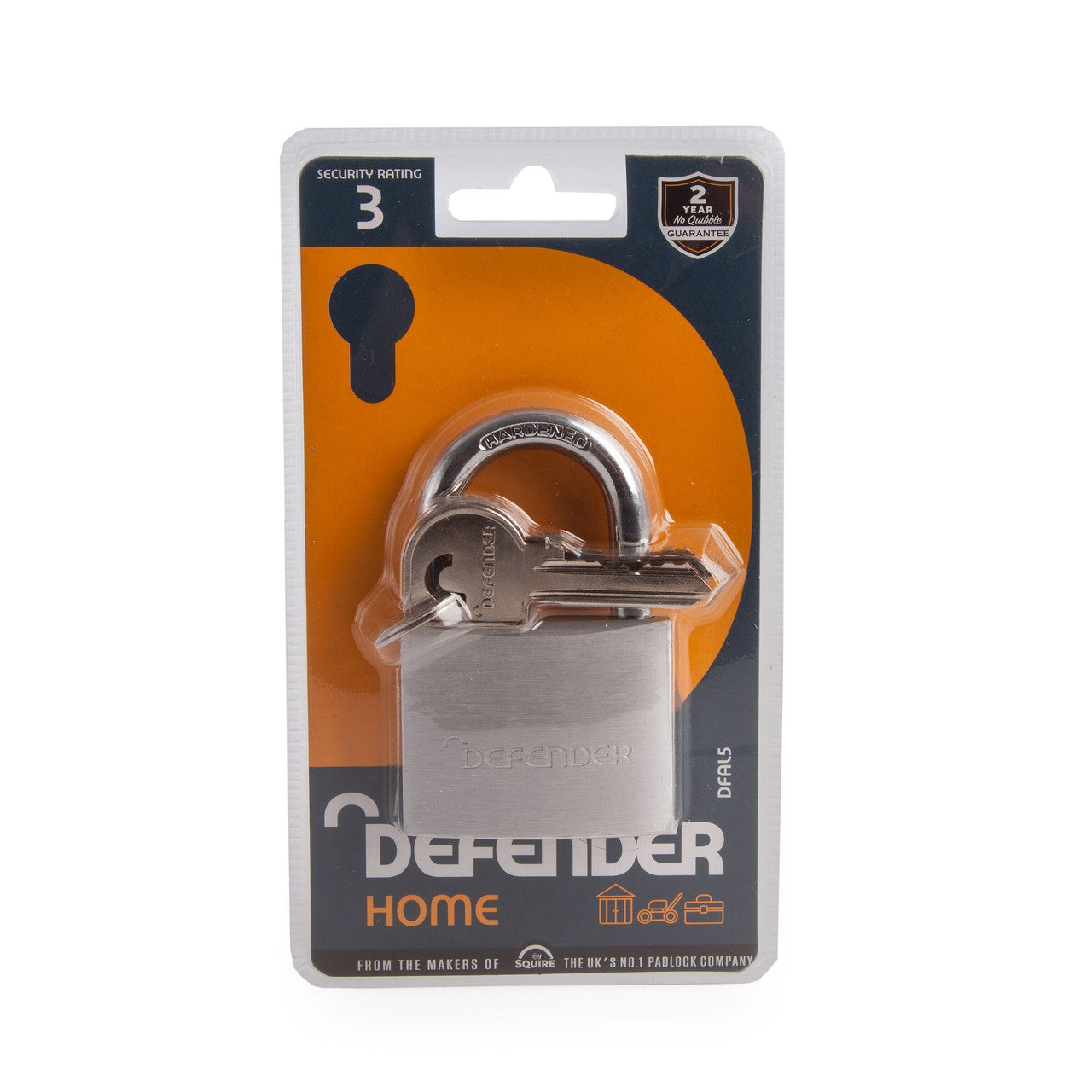 Henry Squire Aluminium Padlock Branded Defender 50mm DFAL5