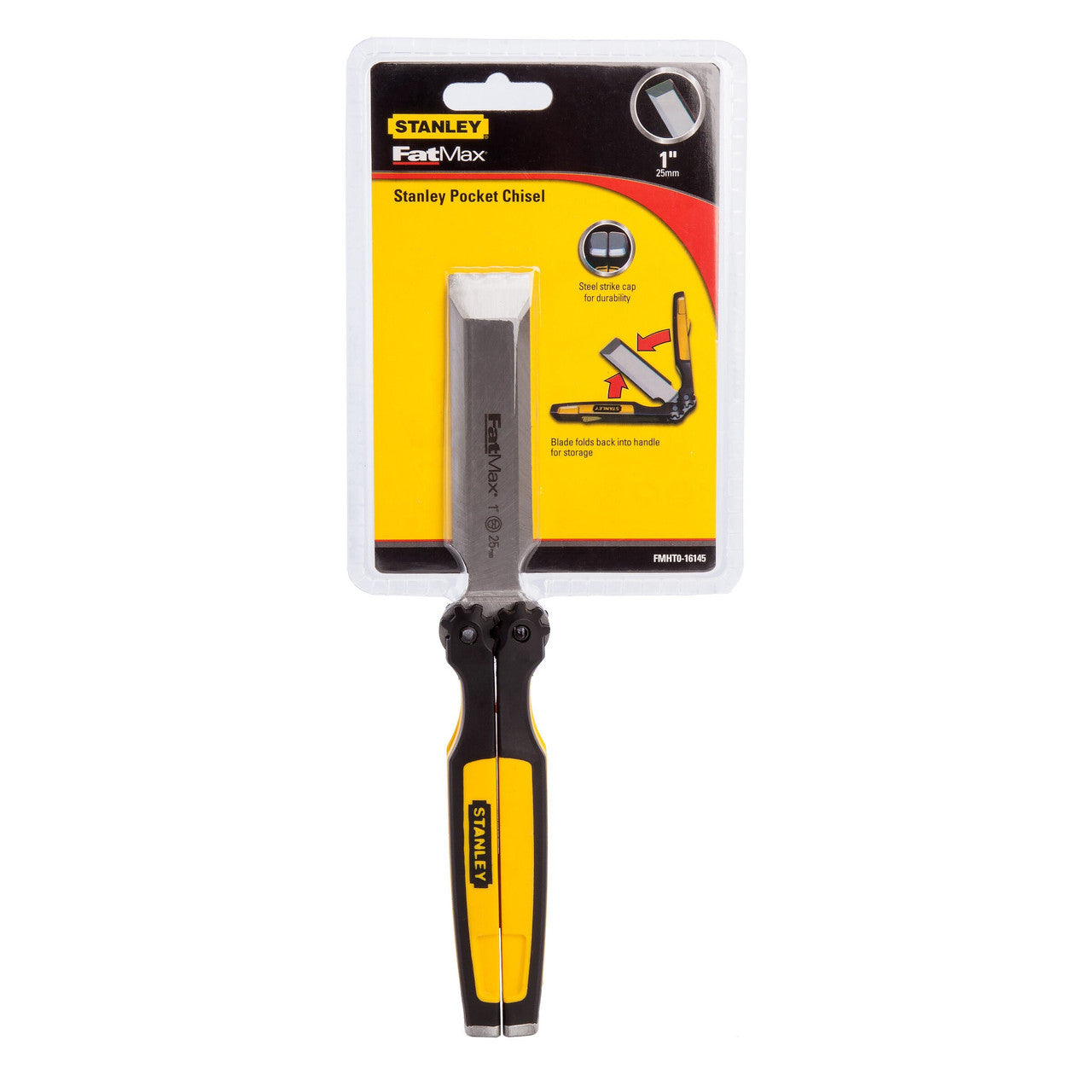 Stanley FatMax Folding Pocket Wood Chisel 25mm Steel Strike Cap FMHT0-16145