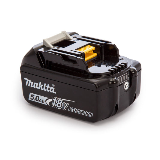 Makita 18V 5.0Ah Li-ion Battery 45 Minute Charge Time Charge Indicator BL1850B