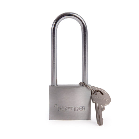 Henry Squire Aluminium Padlock Long Shackle Branded Defender 40mm DFAL4/2.5