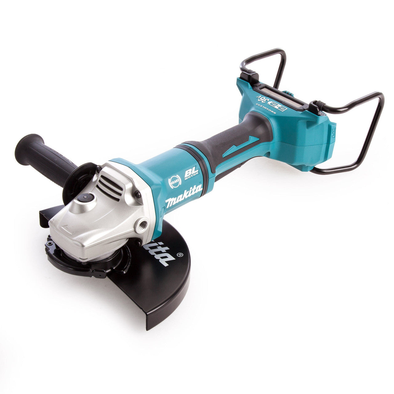 Makita LXT 36V Angle Grinder 230mm Body Only Brushless Soft Start & Guard DGA900
