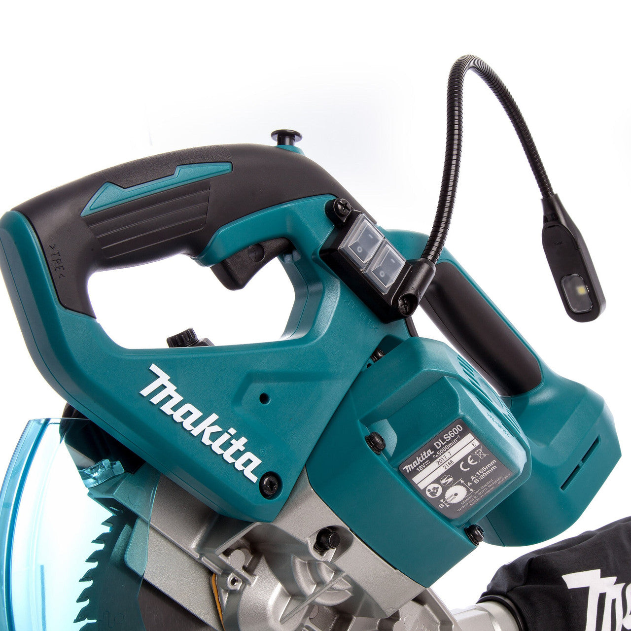 Makita 18V LXT 165mm Brushless Double Bevel Compound Mitre Saw Body Only DLS600Z