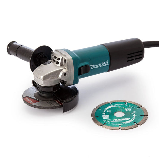 Makita 4.5 inch 115mm Angle Grinder Grinder Disc & Diamond Blade 110V 9557NBRX1