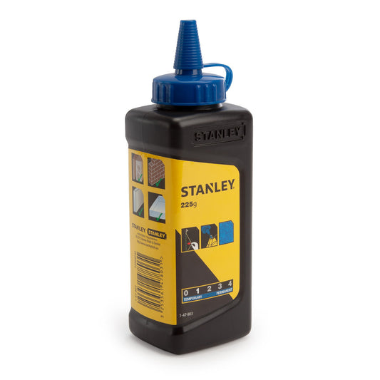 Stanley Blue Builders Chalk 225g Indelible Water Resistant 1-47-803