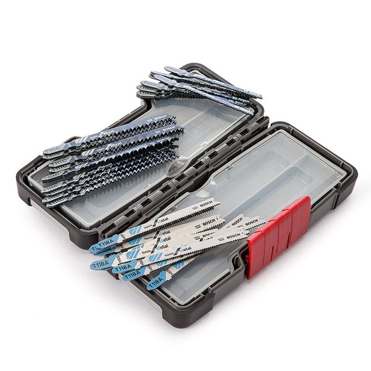 Bosch Basic Jigsaw Blades for Wood & Metal 30 Piece in Tough Box BOS-2607010903