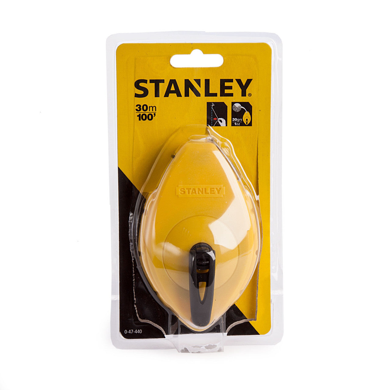 Stanley Chalk Line 30m Can be used vertically as a plumb bob 0-47-440