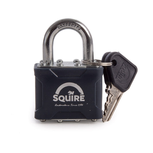 Henry Squire Laminated Double Locking Padlock 4 Pin Stronglock 40mm HSQ-NO35